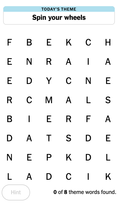 nytimes's tweet photo. You can now play Strands, a daily word search game with a twist, in the NYT Games app. Unlock hints and find hidden words. Happy solving: https://t.co/H8NHR4dTKR https://t.co/smDiAIEoLI