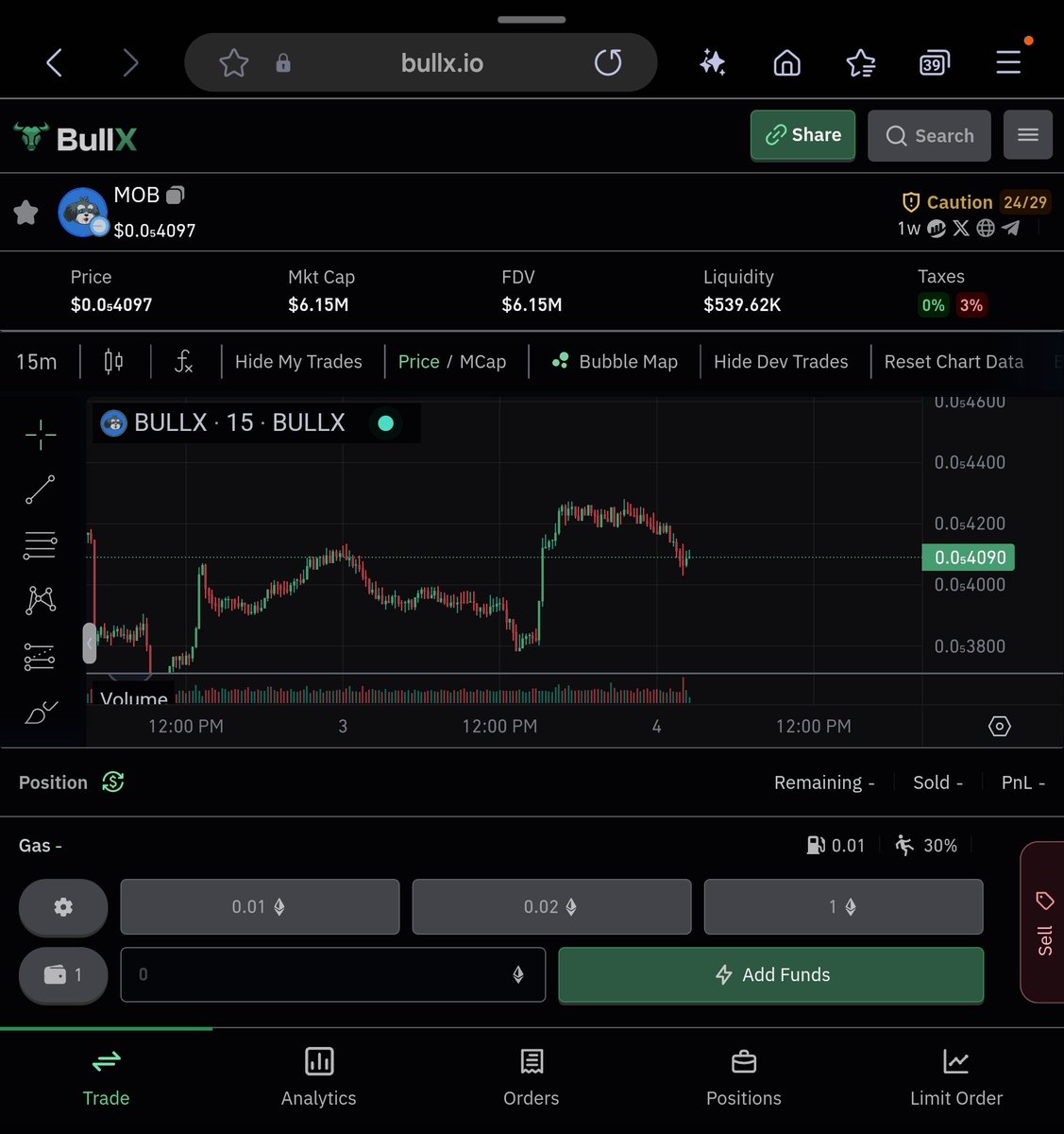 DegenDylanX's tweet photo. $MOB is less than a week old, and it's holding up while everything's dumping.
I expect it to get stronger if the market pushes back.
Try trading with @Bullx
https://t.co/pxdXzsraZB
A #Multiwallet #web3 #DEX that allows you to trading everything in one place! $base $sol $eth +more