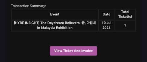 hyuck1uvr's tweet photo. wts the daydream believers exhibition in kl early bird ticket

price: rm80
date: 10 july
rts: accidentally bought extra 😓

pls help rt !! wanna clear this asap 🙏

#pasarbts #pasarbtsmy #pasarlesserafim #pasartxt #pasarenhypen #pasarseventeen https://t.co/yEBWN4qunQ