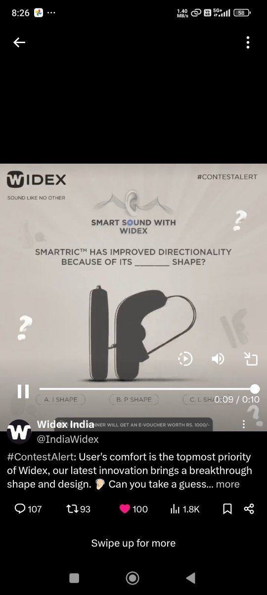 PRIITISHRIVAS's tweet image. C. L SHAPE 

#SmartSound #Widex  
@IndiaWidex