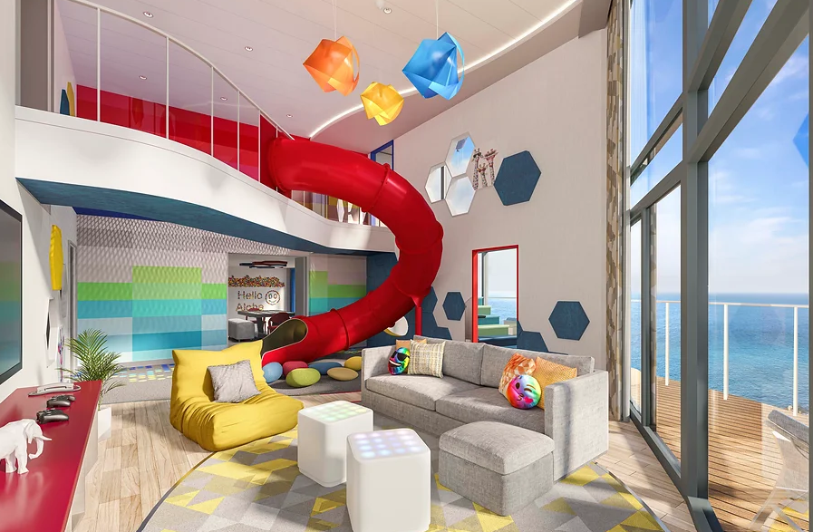 madokacchan's tweet photo. when i look at photos of the ultimate family townhouse, i understand why isami and smith did not consummate....

where were they supposed to get in the mood, the shark bed????? the bright red tube slide???

there's no room for romance here. or even a serious conversation. https://t.co/ZfGgRnRxnY