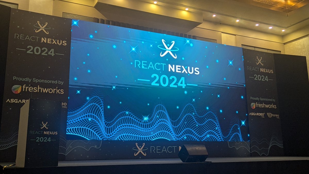 xkeshav's tweet image. Stage is ready #ReactNexus2024