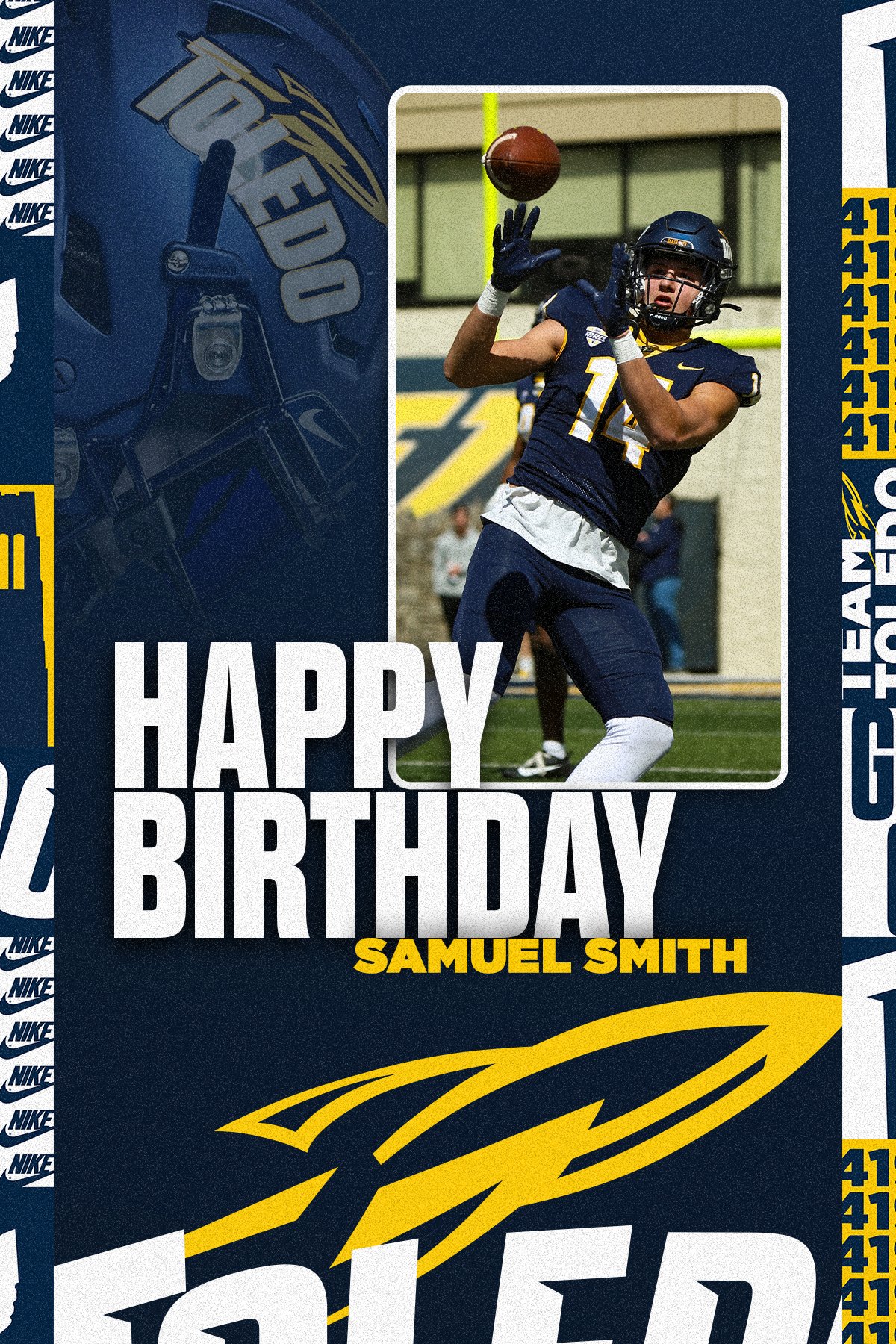 Toledo Football on X Happy birthday to Sam Smith TeamToledo ONErocket https t 70YNeroGp8 X