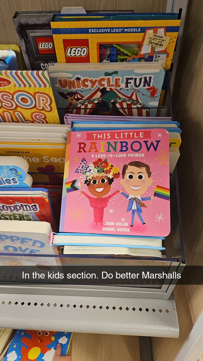 TTLConservative's tweet photo. Book in the children's book section at Marshall's in WA State. Mentioned notable figures in the LGBT history. Books like these DO NOT belong in the children's section!!! https://t.co/Ji1Xo7L6wq
