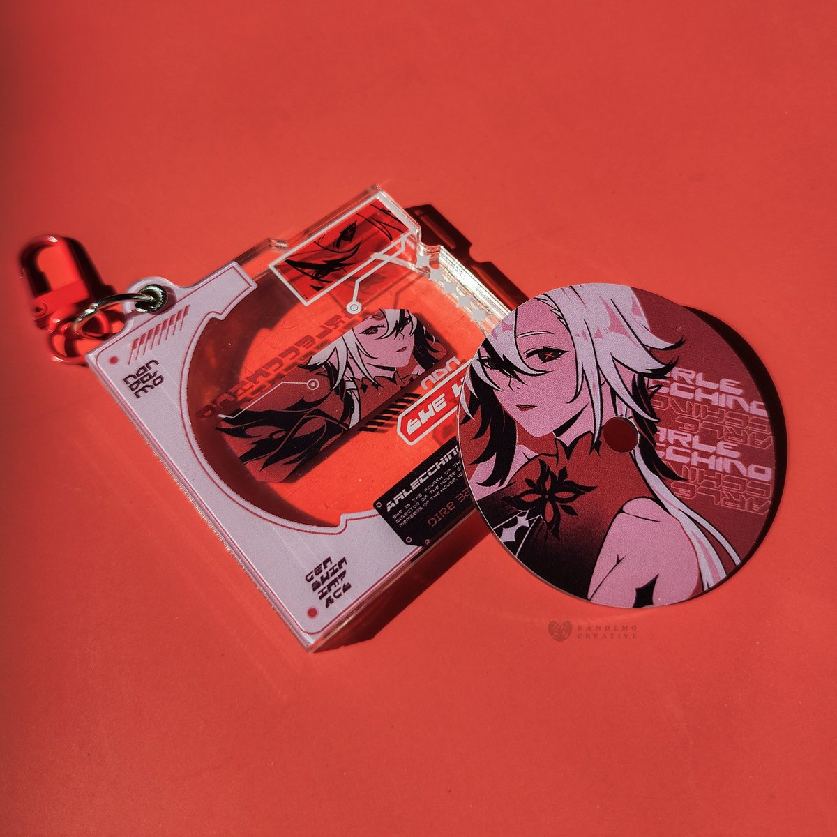 nandemocreative's tweet photo. Obsessed with Arlecchino CD charm ❤️ https://t.co/xiJbWxuYtx