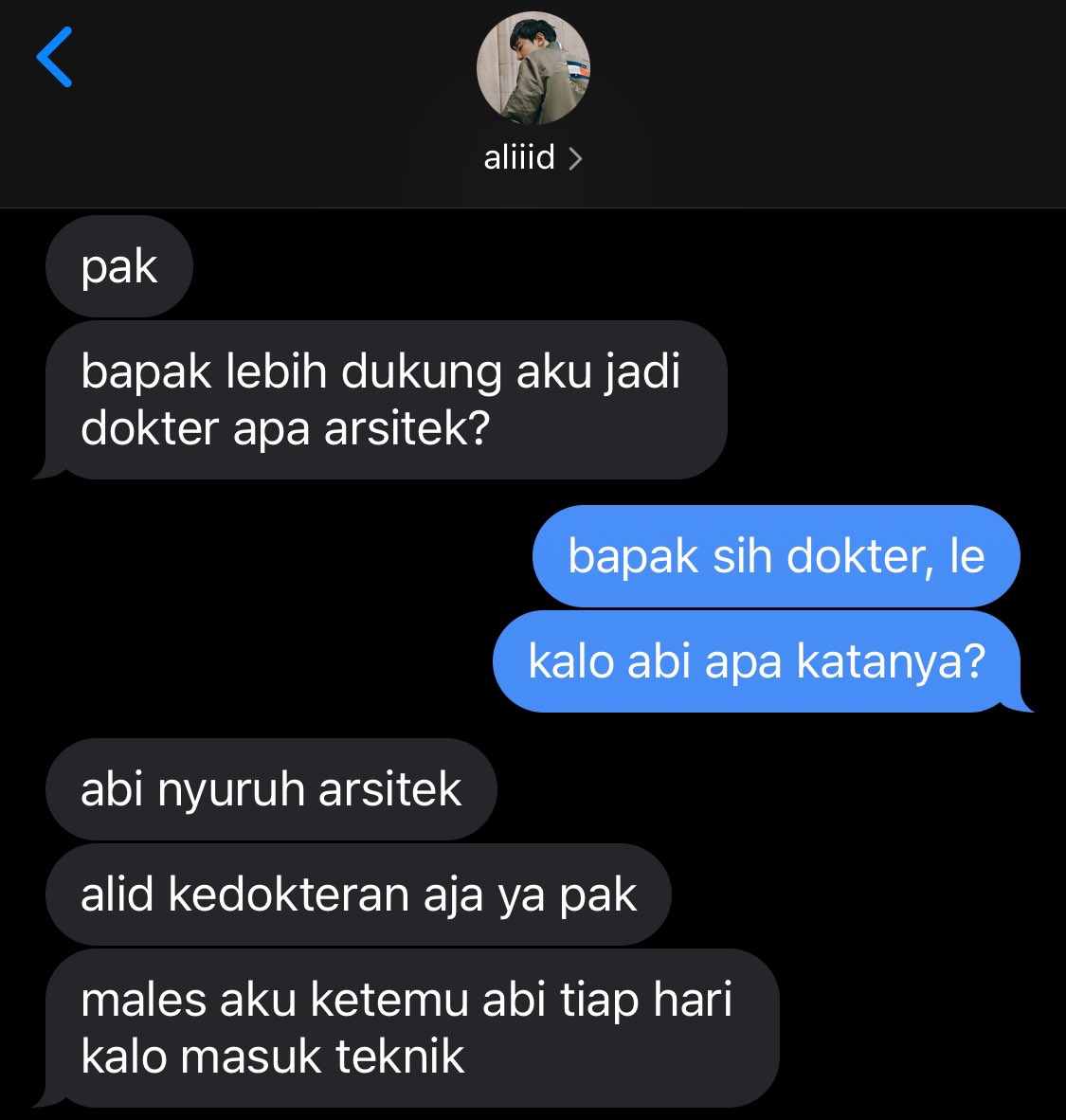 masih tentang alid dan jurusan pilihannya🤣