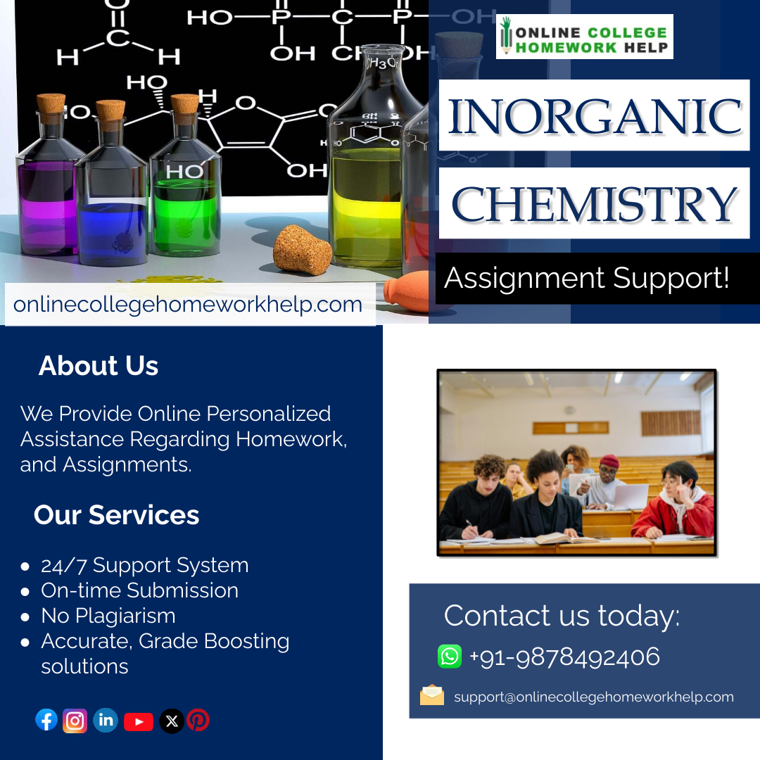 Onlinechwhelp's tweet image. 🚨 Attention all inorganic chemistry students! 
✅+91-9878492406
🌐 onlinecollegehomeworkhelp.com
📩 support@onlinecollegehomeworkhelp.com
onlinecollegehomeworkhelp.com/inorganic-chem…
#chemistrystudents #inorganicchemistry #homeworkhelp #tutoringhelp #advancedinorganicchemistry
#generalinorganicchemistry