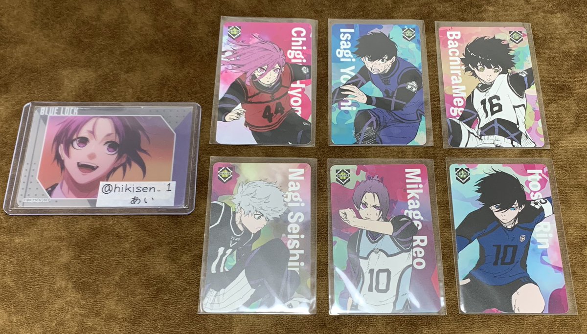 【譲渡】中国再販　マズル　ホロ缶

譲▶︎潔、馬狼、雪宮、愛空、雷市、蟻生、二子、我牙丸、我牙丸&amp;乙夜

求▶︎1個620円（お品物代590円+国際送料30円）+送料

※初期傷ご了承下さい。確認画像提示可能。

ゆうちょor PayPay（マネラ×）
郵送

109元毎に特典1枚OK。1個25.9元

宜しくお願いします。