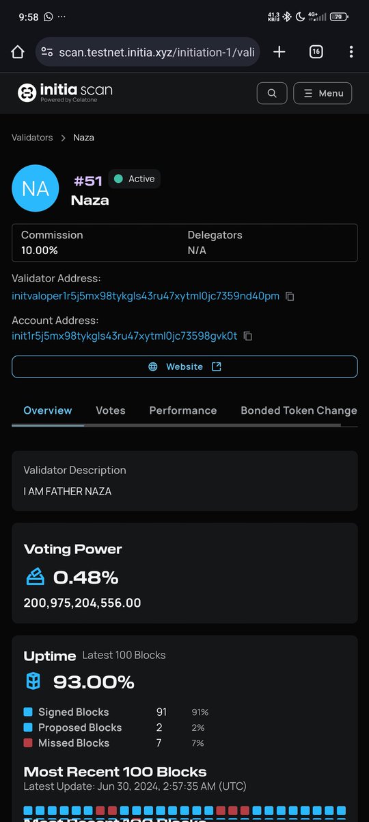 SeniMusikIndon2's tweet image. Phase 2 of the Initia blockchain testnet is underway, and we're proud to be contributing as node operators! 🌐 Staying ahead of the game with the latest height despite rapid block production. #BlockchainTesting #NodeOperators @initiaFDN