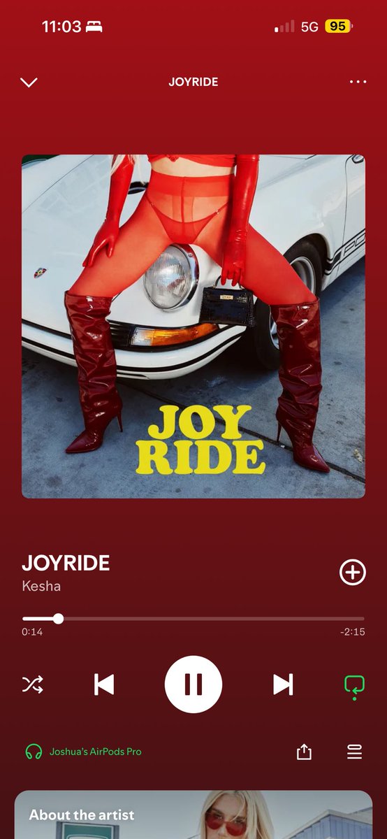 FlashGordon800's tweet image. I love it, @KeshaRose! Looking forward to hearing it on your next tour. 🚘💋