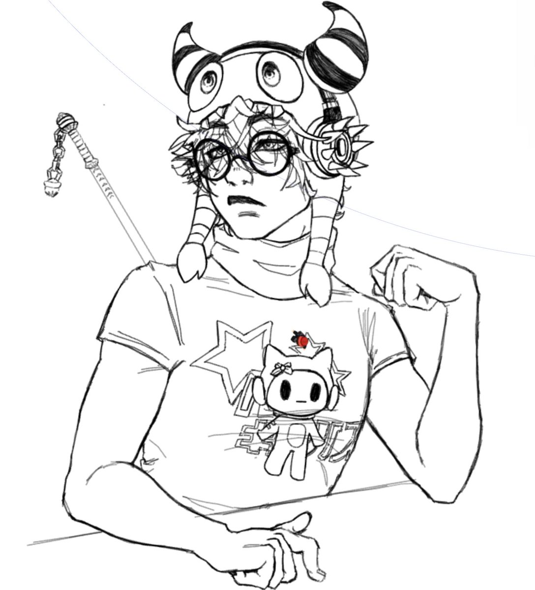 jjluvscakes's tweet image. FIRST COMMISSION FINISHED ! Lineart before and after lol commissions are OPEN