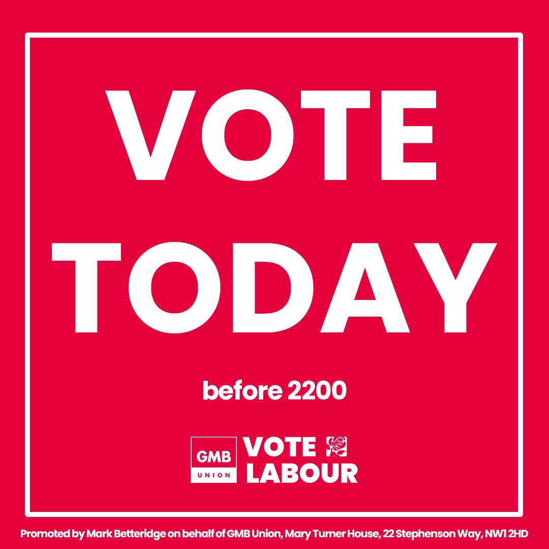 For day one workers’ rights. 

For the right to organise.  

For fair pay agreements for carers. 

Vote for Change. Vote Labour 🌹

#GE24