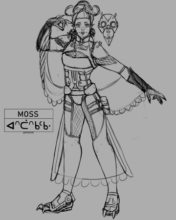 Mossie55's tweet photo. First time sketching this OC Nix, had a fun time mixing in a few different sources of inspiration. https://t.co/g3V2wchZya