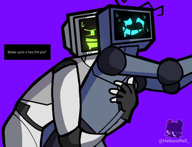 HelloooHell_'s tweet photo. The TV head duo  📺💕📺

#fridaynightfunkin #fridaynightfunkinnsfw #fnfnsfw #nsfwart #nsfw #hex #cyrix https://t.co/50nHnxxHzP