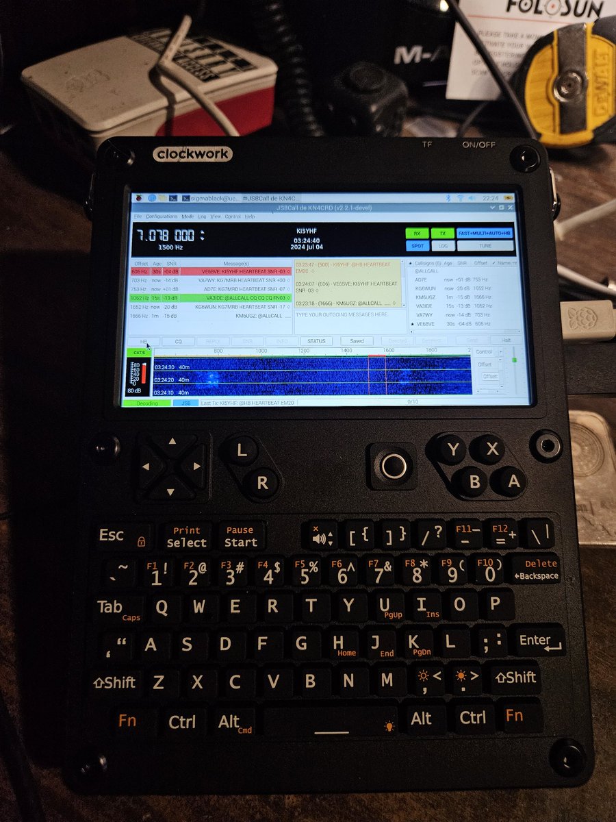 NitekryDPaul's tweet image. It&apos;s Alive! #js8call #uconsole #digirig #ft-891