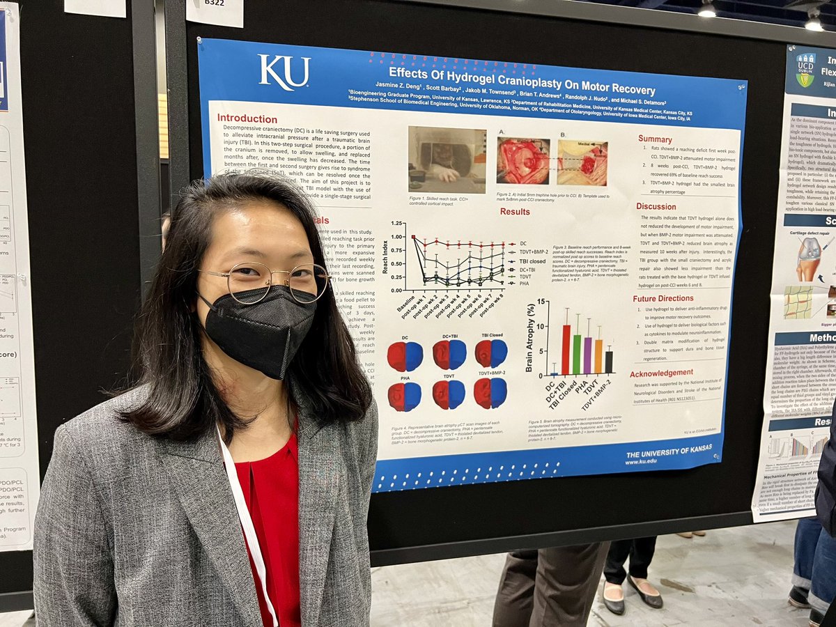 We had a great time at the #TERMIS2024 world congress in Seattle last week! 

We saw an alum, Dr. Mellott and KU graduate student working with Dr. Townsend, Jasmine Deng! <a href="/ajmellott/">ajmellott</a>