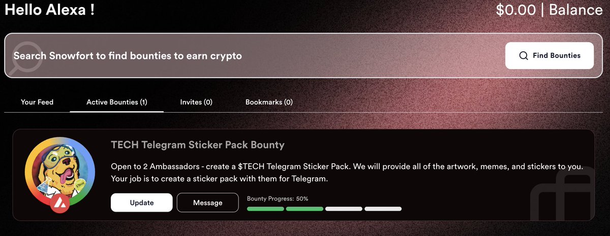 Gen_crypto10's tweet photo. Hey fam! I just completed a Tech bountie on Snowfort and I'm super excited to have worked with the amazing @TECHimproving team. ๐๐ป๐คฉ https://t.co/ivZ9BebFV2