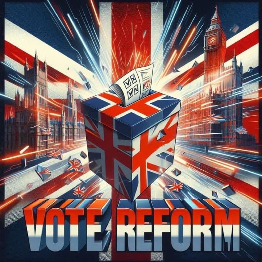 CllrTheHussey's tweet image. Reform Day. Vote for real change. Let&apos;s get our country back. Bring on the Reformation! 
#GeneralElection2024 #VOTEREFORM2024 #BritainNeedsReform #reformwinning