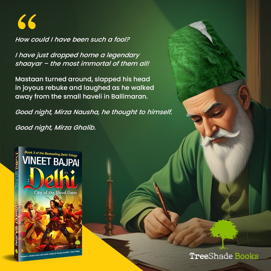 ‘Kehte haiin ke Ghalib ka hai andaaz-e-bayaan aur.’ 😊

Get your copy here - amzn.in/d/0gJudRNE 

#MirzaGhalib #DelhiTrilogy #HistoricalThriller