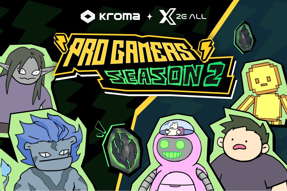 Hey, psst… I know something you might not know! 🤫

You can also enjoy Pro Gamers Season 2 on <a href="/x2eall/">X2E All</a>!

Where? Right here: bit.ly/3RUDLMy

What's in it for you? 5 shiny #Ore NFTs are waiting! 💎

Jump in now!😎

#ProGamers #Kroma #Airdrop #event #Campaign