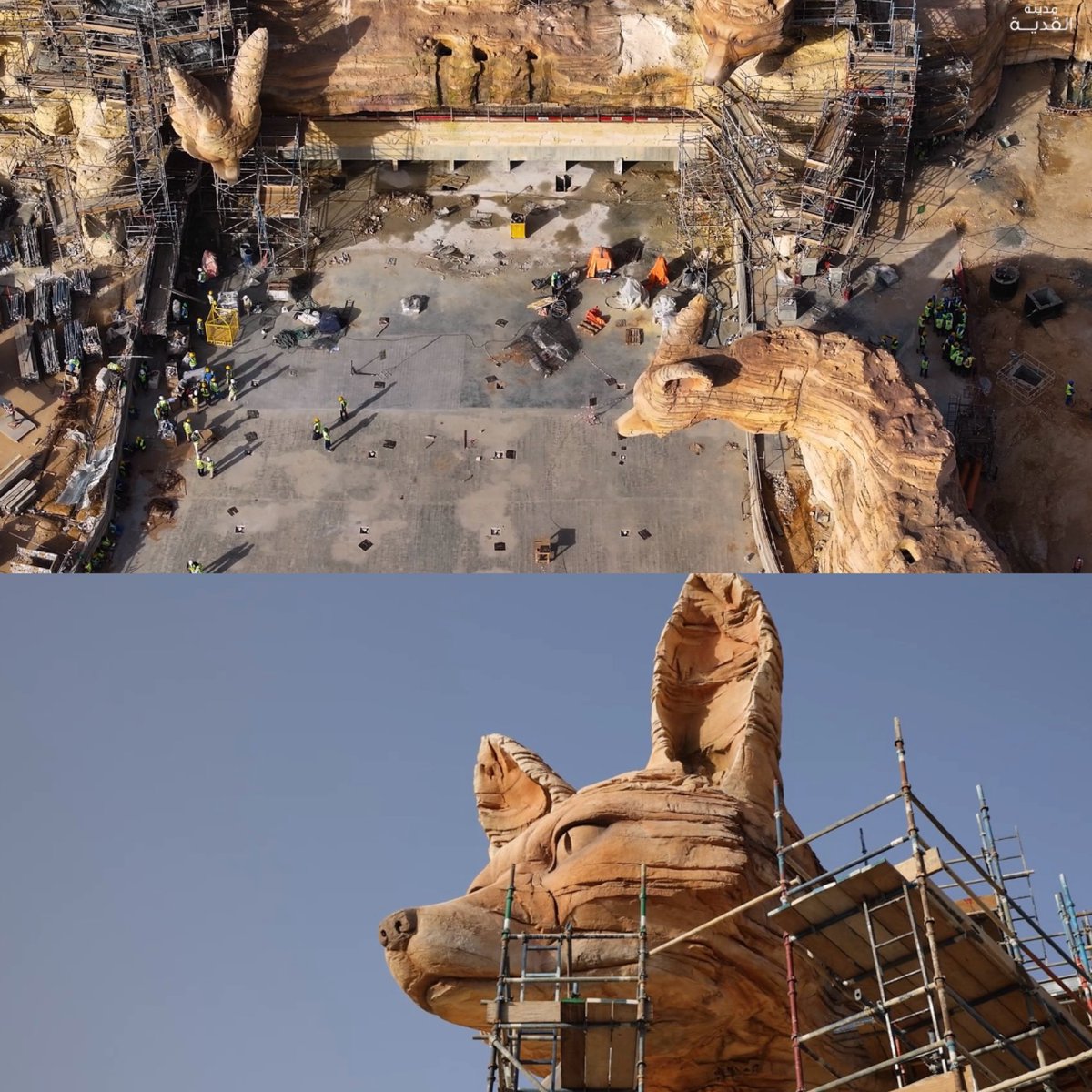 صور لآخر تطورات مشروع منتزة 6 فلاغز في مدينة القدية السعودية