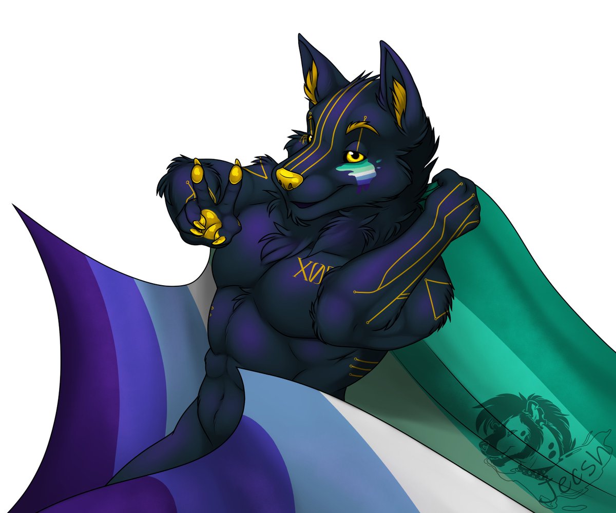 Pride YCH 🏳️‍🌈
Soft shade art to  <a href="/wo1fman5309/">Zulu 🔞➡️GFM(?), MFF</a>
.
.
.
.
This YCH is still open, let me know if you wanna one slot <3