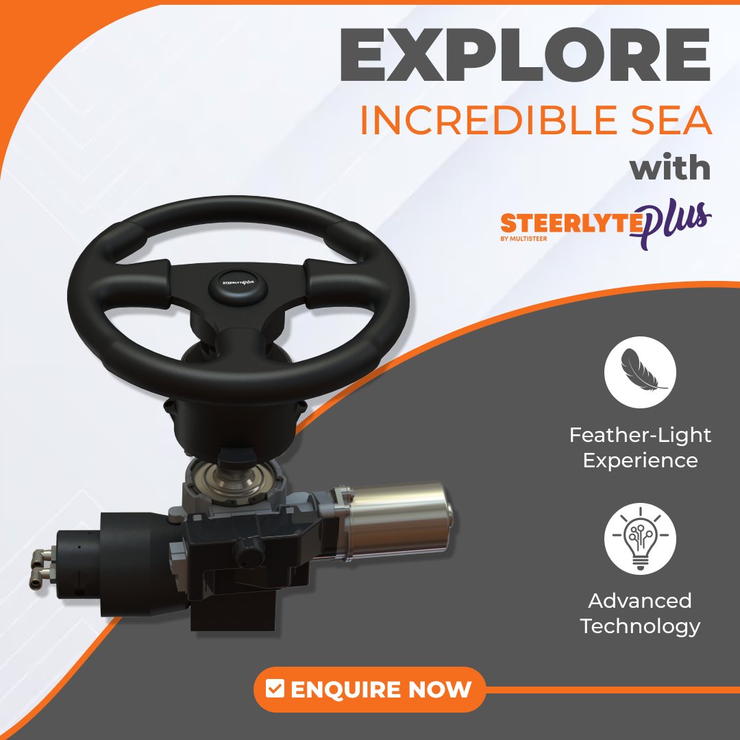 MIndia24284's tweet image. Take command of the boat to explore the sea with Steerlyte Plus Power-Assisted Steering System.
Get yours now!
 shop.multisteer.com/product-catego… 
#Multisteer #Steerlyteplus  #boatsteeringkit #powerassisted #hydraulic #steeringsystem #Maldives #Philippines #Thailand #Australia #NewZealand