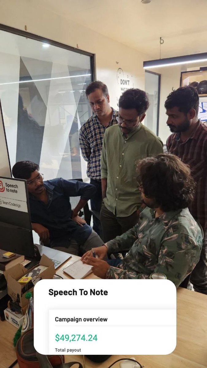 abhishek_ux's tweet photo. We sold $49086 worth of lifetime deals of @speechtonote🥳

No, this is not a bluff number, but we are on cloud nine and looking forward to providing even more value.

But, do you know what speech to note is? https://t.co/H5HzklzI0F