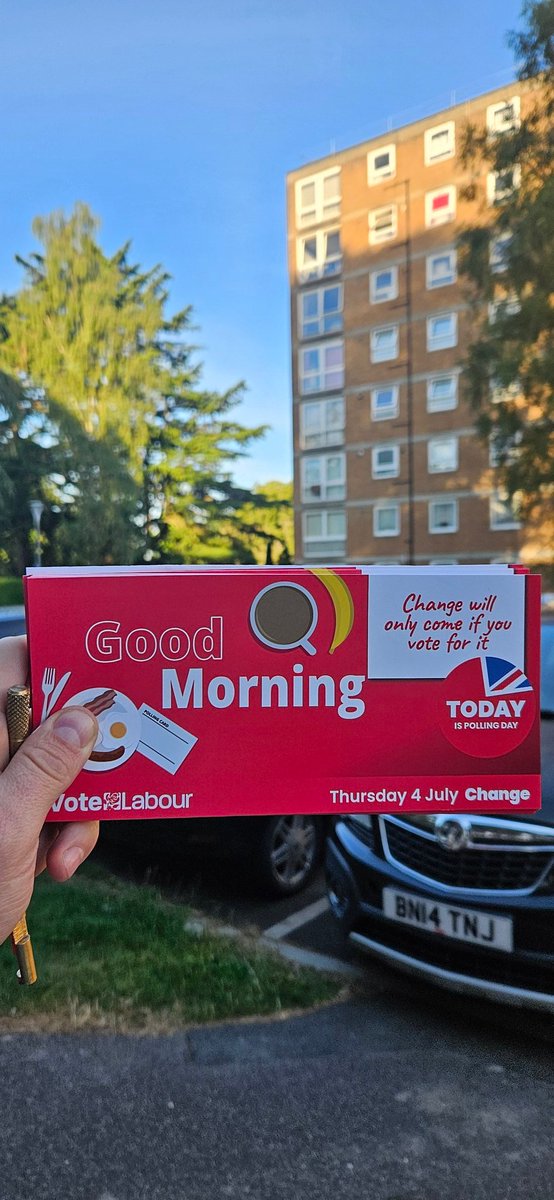 Good Morning Crawley voters - the polls open in 40 minutes - change will only come if you vote for it @CllrPetesTweets