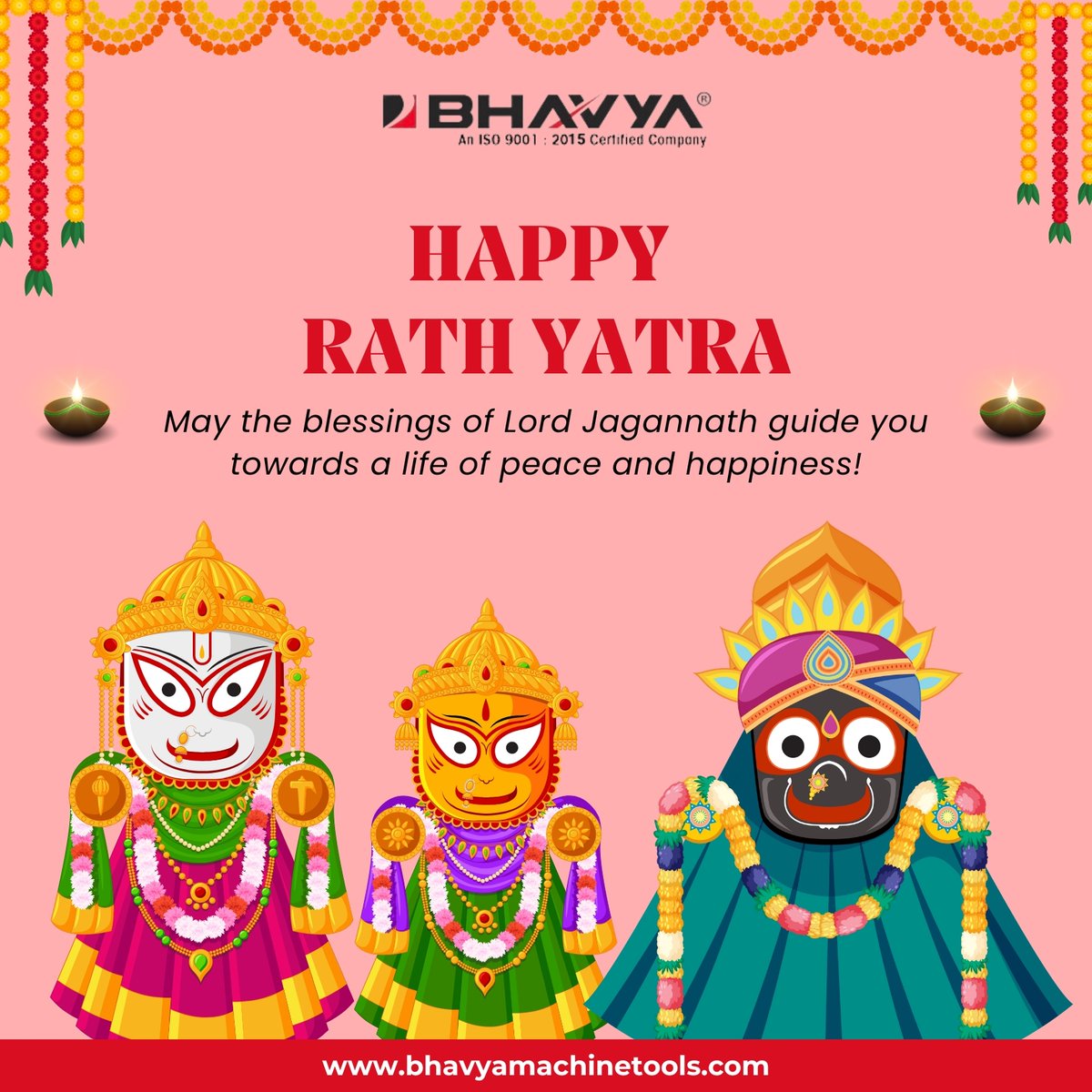 machinery_tools's tweet image. Bhavya Machine Tools sends heartfelt wishes on this sacred day. may you be surrounded by the blessings of love, peace, and happiness! Happy RathYatra!

visit us at - bhavyamachinetools.com

#BhavyaMachineTools #RathYatra #Blessings #Love #Peace #Happiness #FestiveWishes