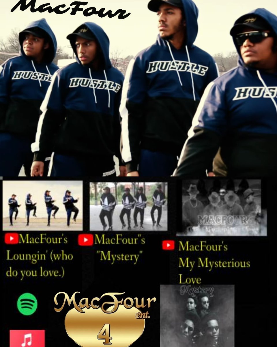 MACFOUR ENT LLC (@macfourent) on Twitter photo Ladies and Gentlemen "MACFOUR"
youtu.be/c1YLttkIdIQ?si… "Loungin"
youtu.be/ytv1zTWArP4?si… "Mystery"
youtu.be/mExZhiFr1-8?si… "My Mysterious Love" <a href="/sherylunderwood/">Sheryl Underwood</a> <a href="/steventeaster/">STEVEN T. E@STER</a> <a href="/BETSoulTV/">BET Soul</a> R&B Groups are needed. Ladies and Gentlemen "MACFOUR"
youtu.be/c1YLttkIdIQ?si… "Loungin"
youtu.be/ytv1zTWArP4?si… "Mystery"
youtu.be/mExZhiFr1-8?si… "My Mysterious Love" <a href="/sherylunderwood/">Sheryl Underwood</a> <a href="/steventeaster/">STEVEN T. E@STER</a> <a href="/BETSoulTV/">BET Soul</a> R&B Groups are needed.