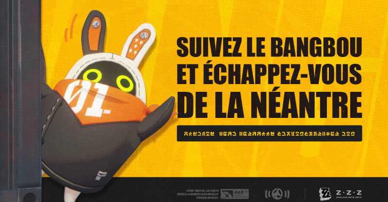 ZZZ_FRA's tweet photo. Alerte de Néantre !

La concentration d'éther dans votre zone augmente vite. Veuillez évacuer ! ...&amp;@ trop tard... *signal perturbé* Suivez le Bangbou pour sortir !

#zzzero #zenless0704 #zenlesszonezero
