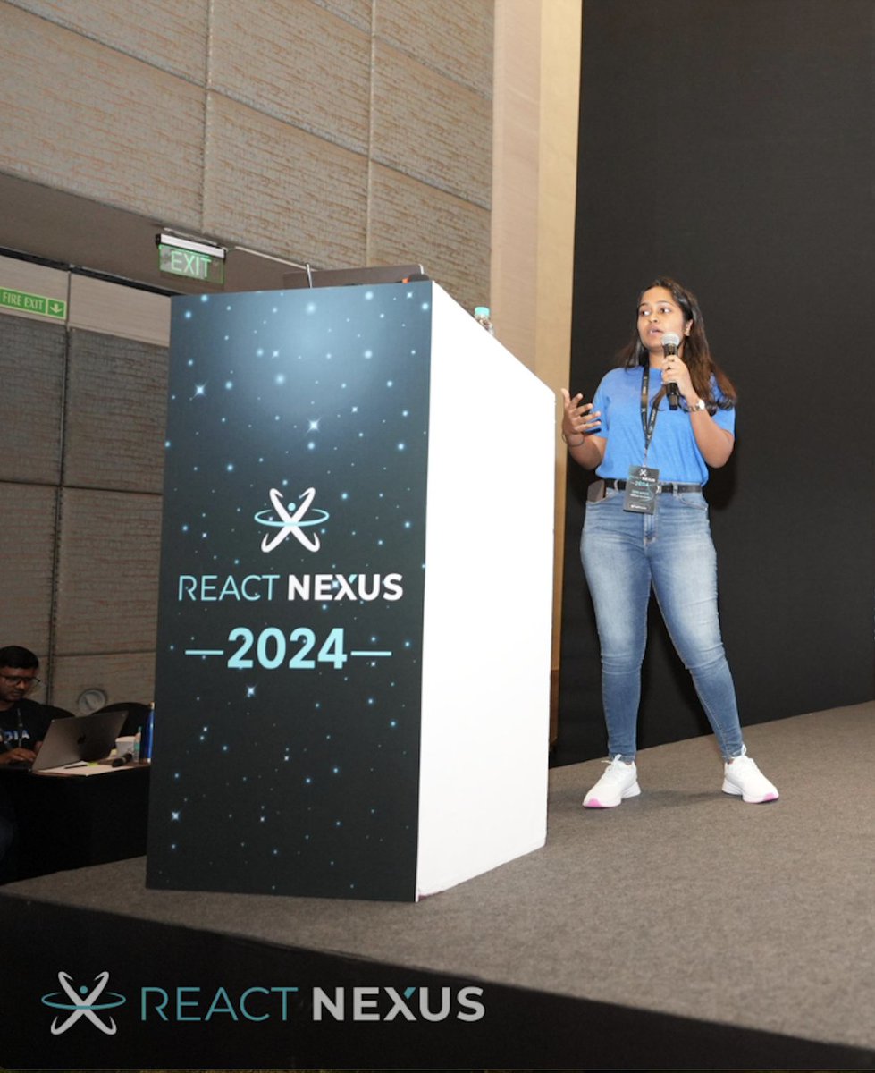 ReactNexus's tweet photo. Up next, we have the brilliant Stefinie Fernando on stage at React Nexus 2024, diving into Building Secure React Apps with Choreo IDevP!!!! 🔒💡 

#ReactNexus2024 #ReactNexus