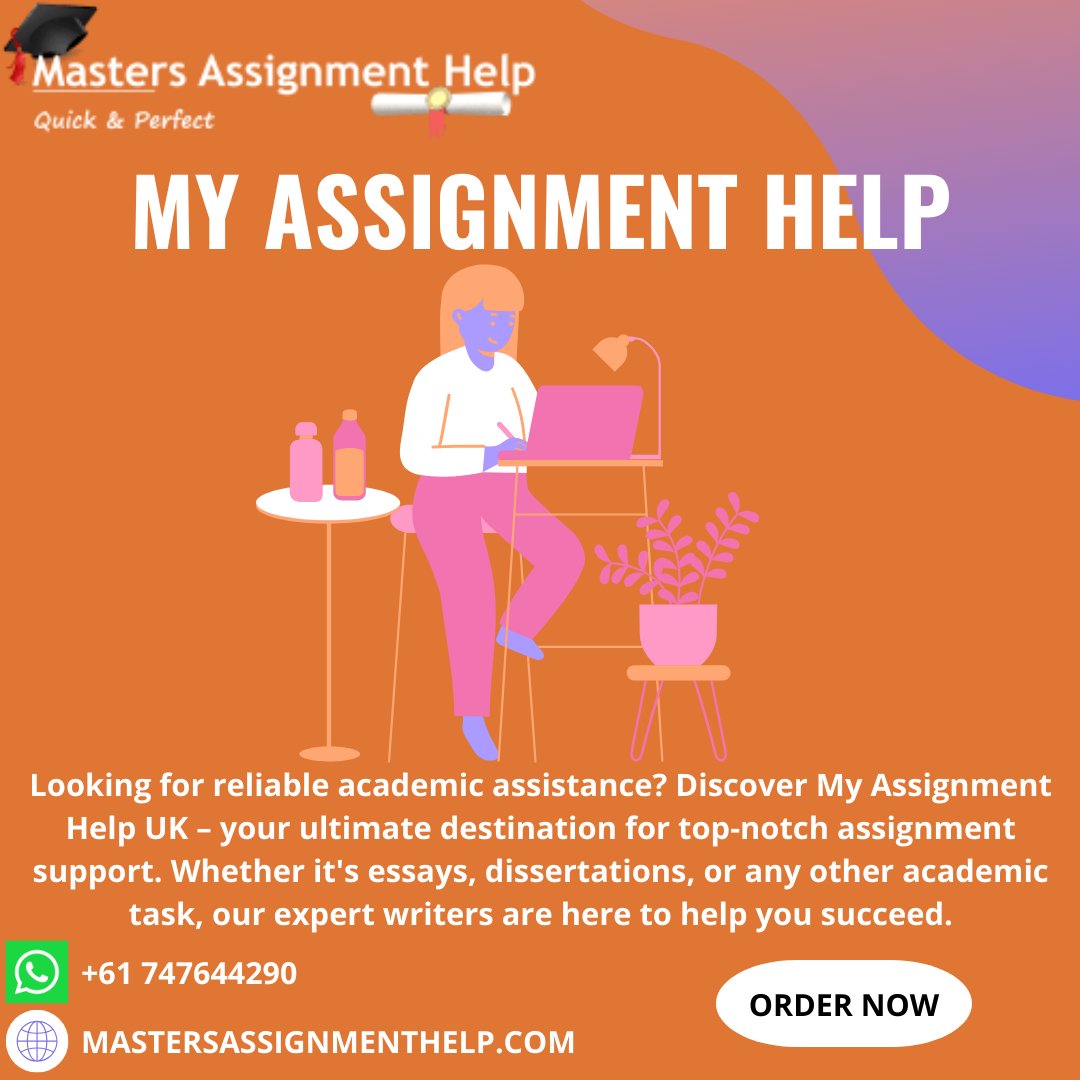 Assignm10486485's tweet image. Looking for reliable academic assistance? Discover My Assignment Help UK – your ultimate destination for top-notch assignment support.
mastersassignmenthelp.com/my-assignment-…
#MyAssignmentHelpUK #AcademicSuccess #ExpertWriters #AssignmentSupport #UKStudents #TopGrades #EssayHelp