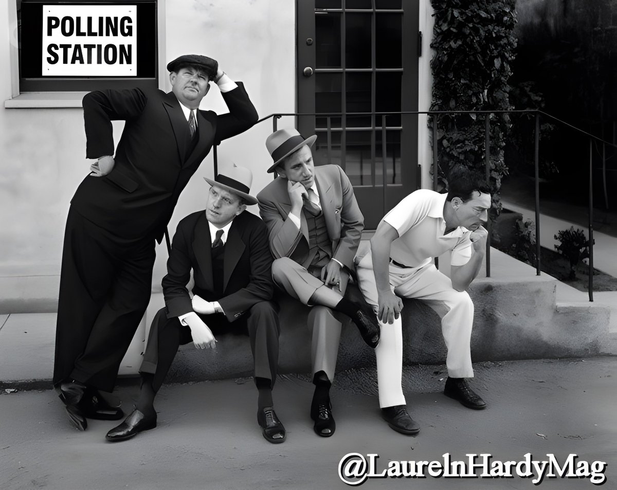 #PollingDay  #laurelandhardy Well it's time to vote here in the UK. Lets hope we don't end up in another NICE mess😀