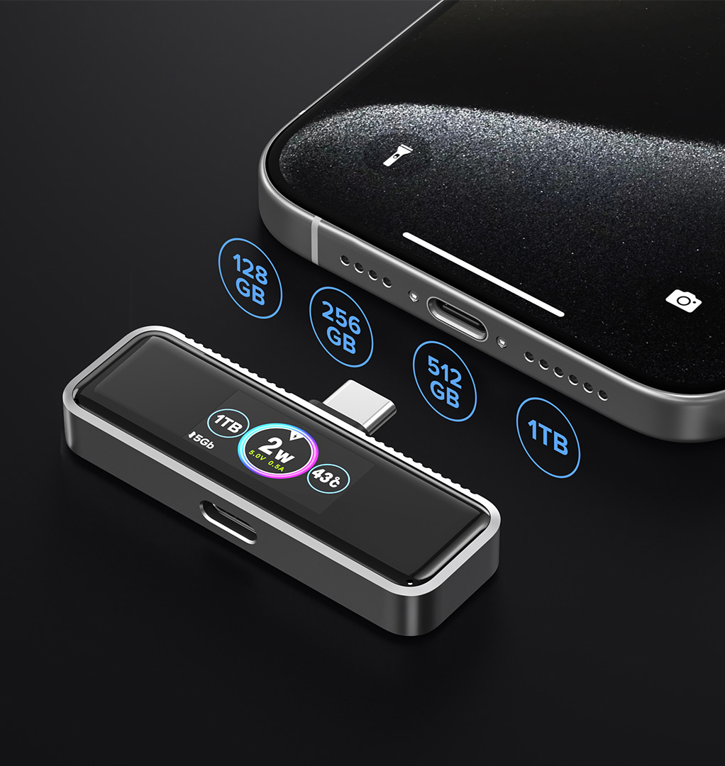 ZIKETECH's tweet image. Never run out of space for your memes again! ZIKE Magnetic Extended Storage Z791A supports up to 1TB expansion, giving you more space.

#ZIKEtech #ExpandableMemory #Z791A #iPhoneStorage #TechInnovation