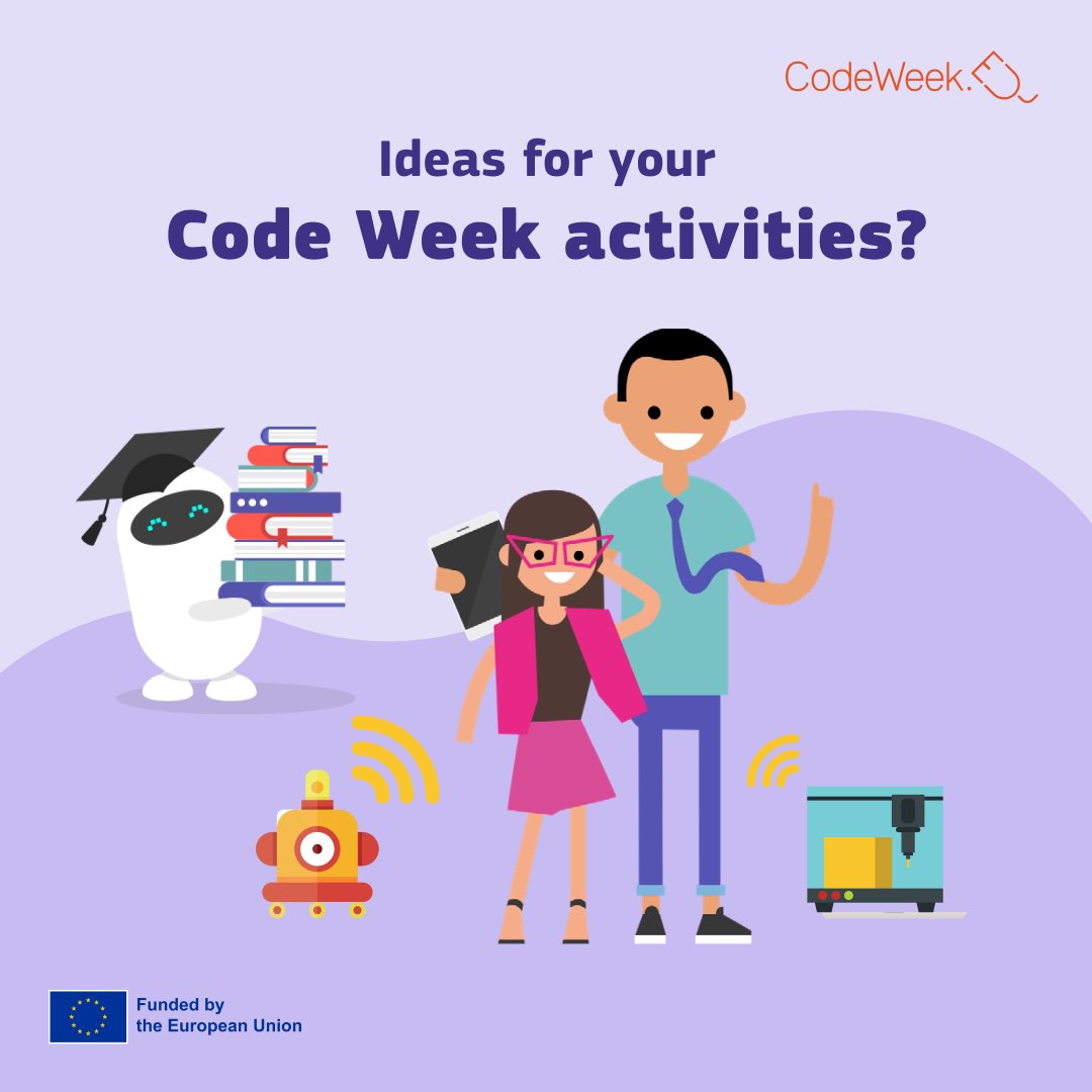 CodeWeekEU's tweet image. Need some ideas for your Code Week activities? Check out the exciting challenges on our website!
codeweek.eu/challenges
#CodeWeekChallenges #CodeWeek2024