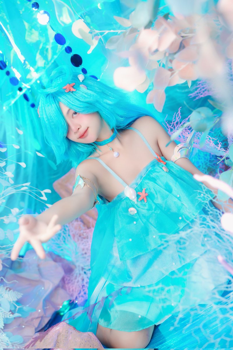 Sal_MonXD's tweet photo. เห็นว่ามีซัพเงือกส��วเข้าrovแล้ว🧜‍♀️ 
.
.
.
#doriahok #doria #cosplayers #Cosplay #RoV https://t.co/dSSs0ENYIp
