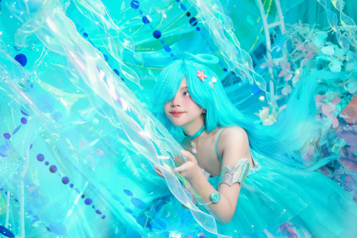 Sal_MonXD's tweet photo. เห็นว่ามีซัพเงือกส��วเข้าrovแล้ว🧜‍♀️ 
.
.
.
#doriahok #doria #cosplayers #Cosplay #RoV https://t.co/dSSs0ENYIp