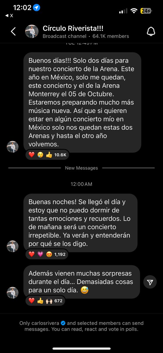 MarianaGQ's tweet photo. Yo fui el primer like en el
Circulo riverista 🙌🏼 veré el concierto  por disney plus @_CarlosRivera y el 5 de octubre en Monterrey https://t.co/c6kzHFtM78