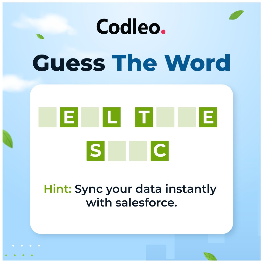 consultcodleo's tweet image. Comment your answer below!
Sync your data instantly with Salesforce! Can you guess the functionality that can be achieved using various Salesforce features and integrations?

#Salesforce #DataSync #RealTimeSync #Codleo #TechTools #Innovation