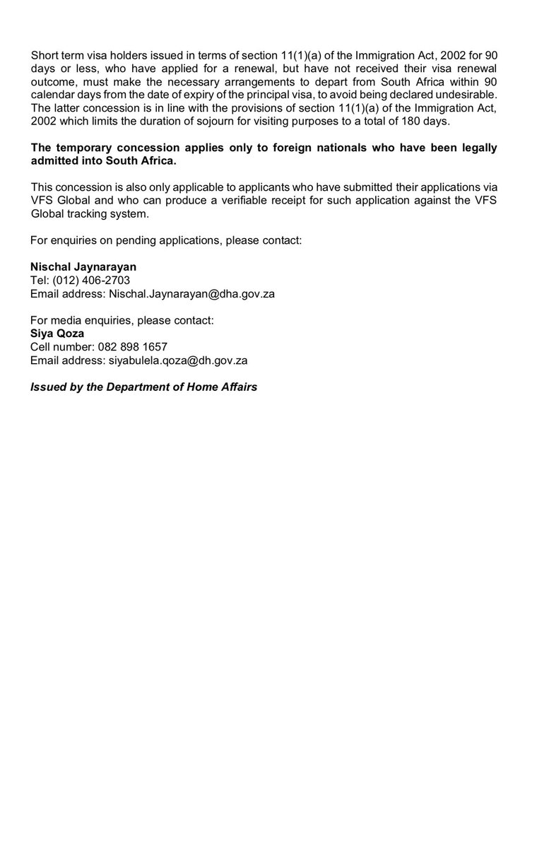 Leon_Schreib's tweet image. In my first act as Minister, I have immediately extended the concession to safeguard skilled workers, tourists and other people affected by visa processing delays at Home Affairs. I have done so after the previous concession expired on 30 June, which left applicants vulnerable to…