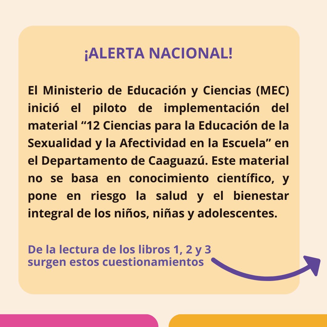 feiparpy's tweet photo. Este material no se basa en conocimiento científico, y pone en riesgo la salud y el bienestar integral de los niños, niñas y adolescentes. Compartimos el análisis de 3 guías a las que tuvimos acceso recientemente: https://t.co/kyuwQC9zxb https://t.co/1VpzIK6TEv