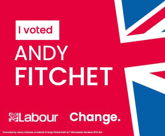GibbRobert's tweet photo. Every few years, the people have the power, and politicians don't. I voted for #Change today &amp; @AndyFitchet. I've met him several times, and he'll make a great local MP. This #GeneralElection24 is important. We must not waste the opportunity. #VoteTheToriesOut #VoteLabour https://t.co/Me4G1pz2SH