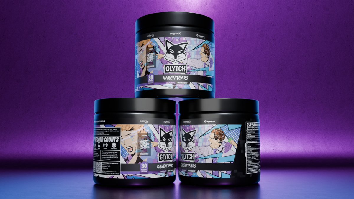 GLYTCH Energy (@glytchenergy) on Twitter photo Get ready to experience the taste of sour grape with Karen Tears!
Influenced by <a href="/KOSDFF/">Justin Chandler</a>, this flavor is perfect for those who love a tangy treat that packs a punch.
Don't miss out on the opportunity to try for yourself while our BOGO sale is on!
glytchenergy.com/energy/karen-t⦠Get ready to experience the taste of sour grape with Karen Tears!
Influenced by <a href="/KOSDFF/">Justin Chandler</a>, this flavor is perfect for those who love a tangy treat that packs a punch.
Don't miss out on the opportunity to try for yourself while our BOGO sale is on!
glytchenergy.com/energy/karen-tβ¦
