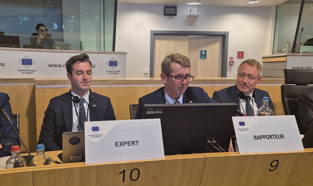 <a href="/cllrmmurphytipp/">Michael Murphy TD</a> presenting his working document on a proposal for a regulation on the screening of foreign investments in the EU. <a href="/EU_CoR/">European Committee of the Regions</a>