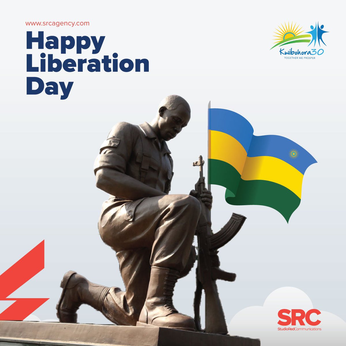 SRCAgency's tweet photo. Joining #Rwanda 🇷🇼 ❤️ &amp; Rwandans to celebrate #Kwibohora30 today!

30 years of resilience, freedom, and progress. 

We are #InvestedIn contributing to a bright future! Proudly Associated! Happy Liberation Day! https://t.co/AykOLA0F6R