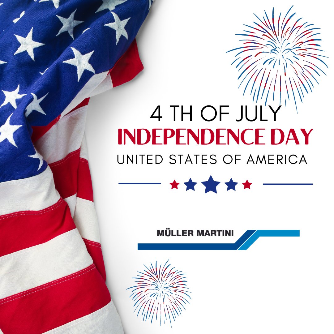 MullerMartiniNA's tweet image. Happy Fourth of July from Muller Martini! 

#mullermartini #4thofjuly