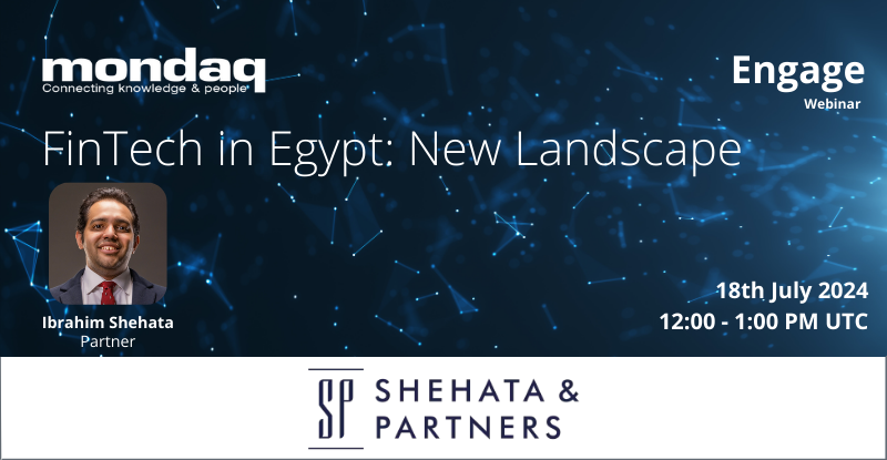 Mondaq's tweet photo. Not to be missed! In the upcoming Mondaq webinar from Shehata &amp; Partners, an expert speaker will present: FinTech in Egypt: New Landscape.

Register NOW for FREE expert insights on 18 July 2024: https://t.co/Lwwoow80uq https://t.co/4dz0NUzNKa