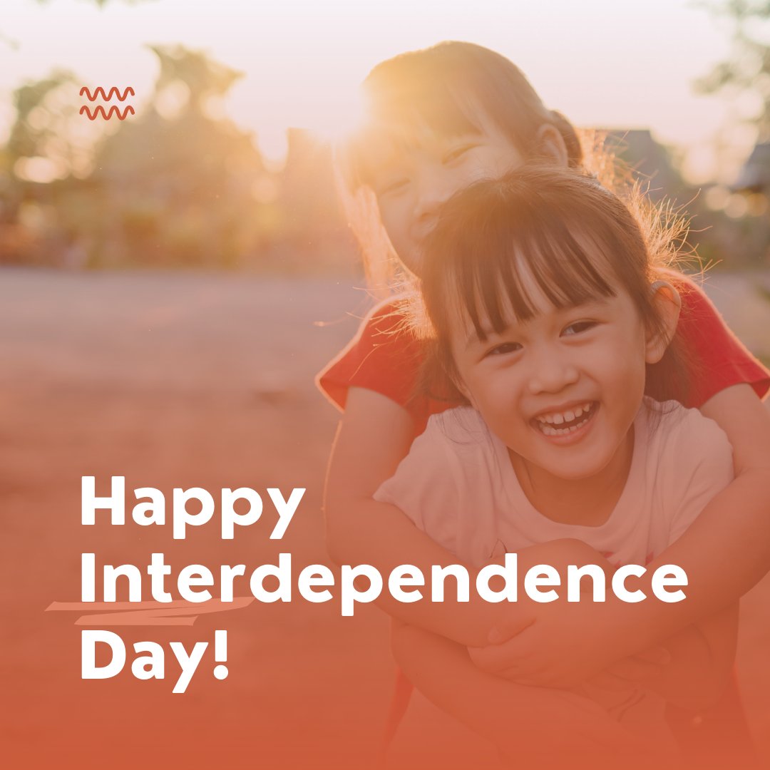 Happy Interdependence Day! 🌟 Today, we celebrate the beautiful reminder that we are all interconnected and that we need each other to thrive. Let's continue to support and uplift one another, especially in the child care industry!